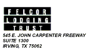 (FELCOR LODGING TRUST LOGO)